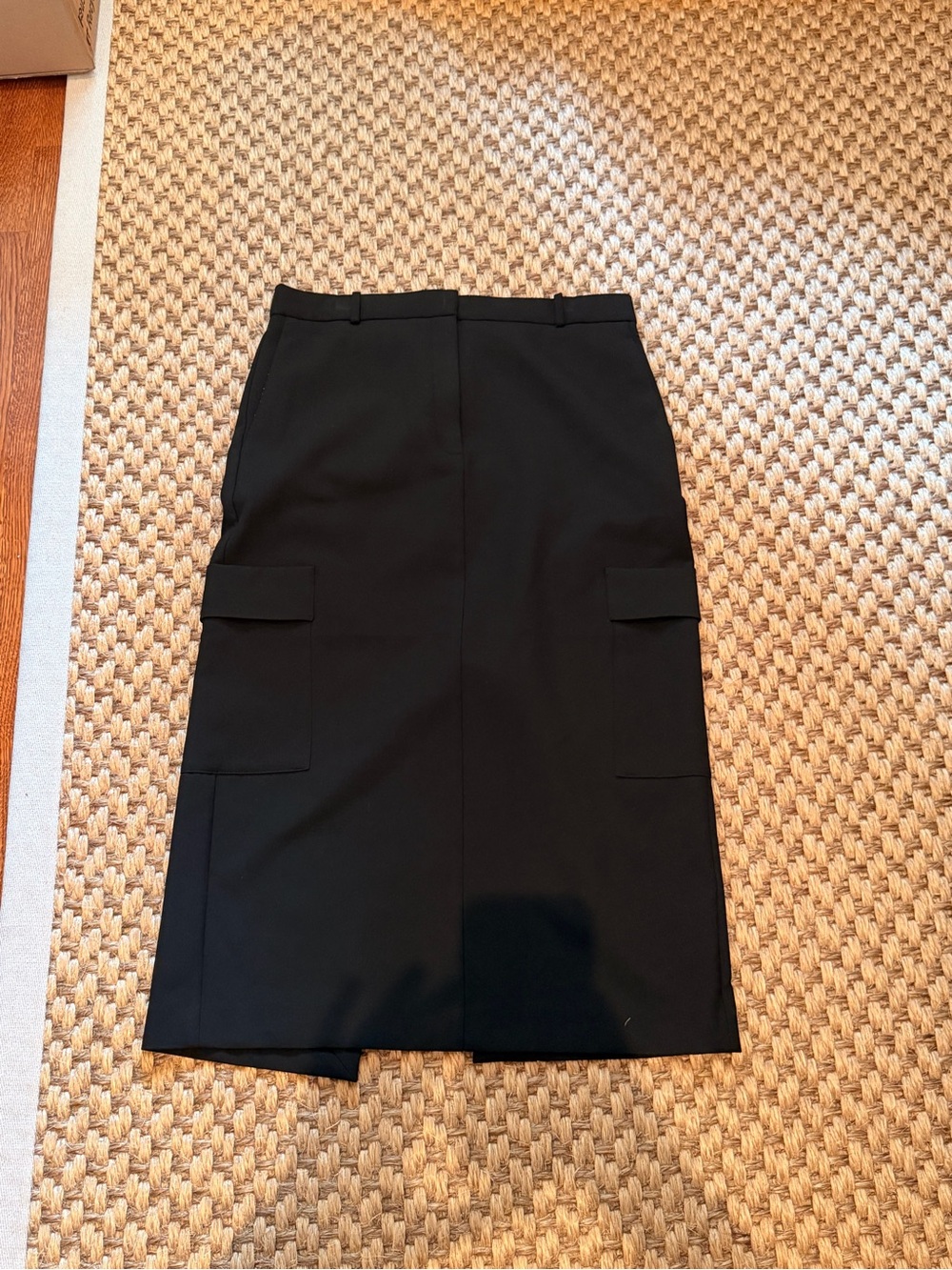 Babaton Black Midi Skirt in Classic Black